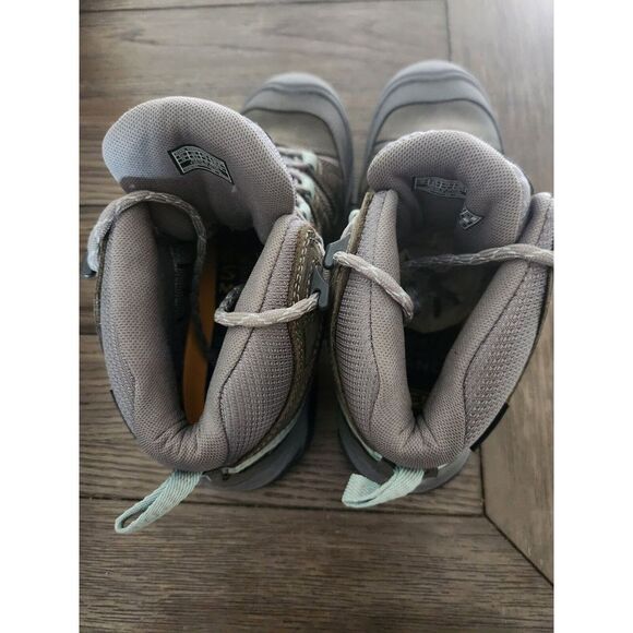 New Keen Circadia Mid 8 1/2 Waterproof Hiking Grey Aqua Boot - Picture 3 of 6